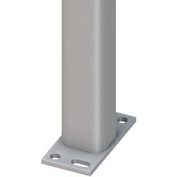 TraumGarten Metallpfosten Silber Aufschrauben 3