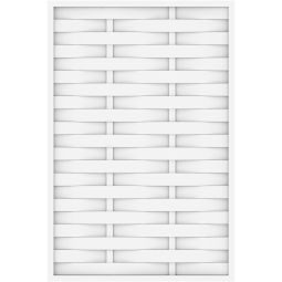 TraumGarten Sichtschutzzaun LONGLIFE ROMO weiß 3