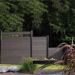 TraumGarten Sichtschutzzaun SYSTEM WPC CLASSIC 7