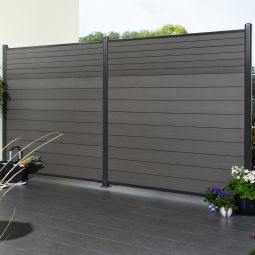 TraumGarten Sichtschutzzaun SYSTEM WPC CLASSIC 5