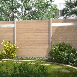 TraumGarten Sichtschutzzaun SYSTEM Dekorprofil Dekor-Matt 3