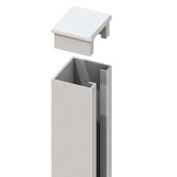 TraumGarten Sichtschutzzaun SYSTEM U-Klemmprofil silber 4