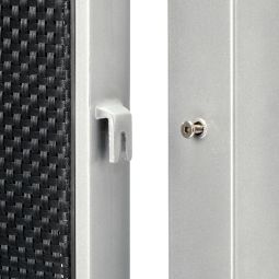 TraumGarten Sichtschutzzaun WEAVE-LÜX Silber Pfosten 3