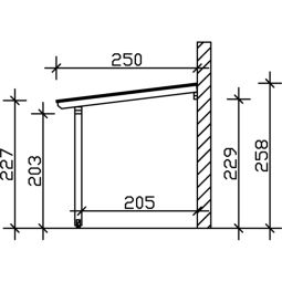 Skan Holz Terrassenüberdachung Ancona Terrassendach 10