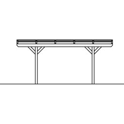 Skan Holz Doppelcarport Odenwald Naturbelassen 4