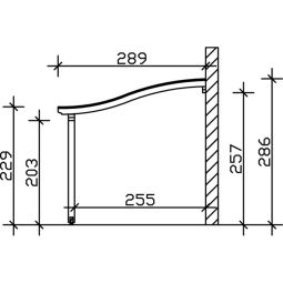 Skan Holz Terrassenüberdachung Venezia Terrassendach 12