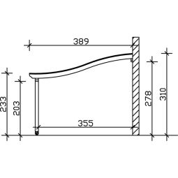 Skan Holz Terrassenüberdachung Venezia Terrassendach 14