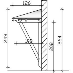 Skan Holz Vordach Wesel Dach 6