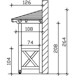 Skan Holz Vordach Wismar Dach 6