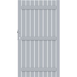 TraumGarten Alu-Tor Sichtschutzzaun SQUADRA Silber 3