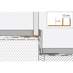 Schlüter-DECO SG Aufnahmeprofil Aluminium matt 4