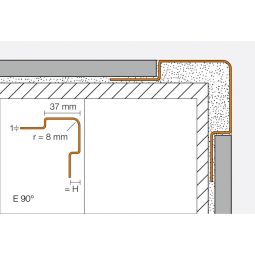 Schlüter-ECK E Eckprofil V4A Edelstahl 3