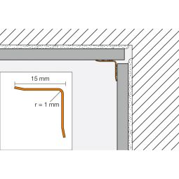 Schlüter-ECK KI E Eckprofil Edelstahl, 3