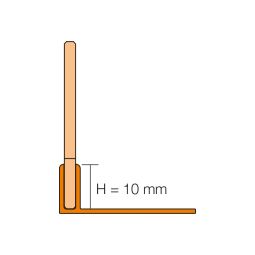 Schlüter-SHOWERPROFILE SPS 100 Gefällekeil V4A 4