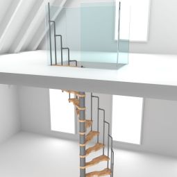 Minka Spindeltreppe Suono Buche grau 3