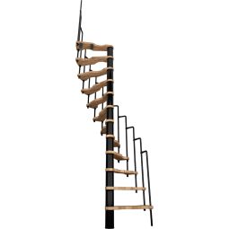 Minka Spindeltreppe Suono Buche schwarz 4