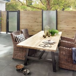 TraumGarten Einzeltor auf Maß Glassichtschutz 5