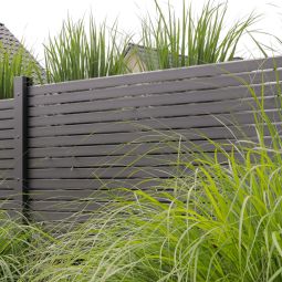 TraumGarten Gartenzaun SYSTEM Rhombus anthrazit 13