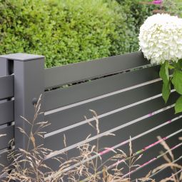 TraumGarten Gartenzaun SYSTEM Rhombus anthrazit 16