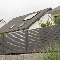 TraumGarten Gartenzaun SYSTEM Rhombus anthrazit 19