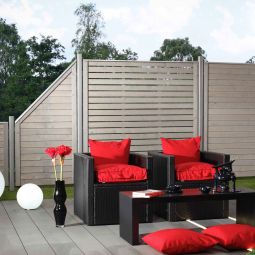 TraumGarten Sichtschutzzaun NEO DESIGN Holz 4