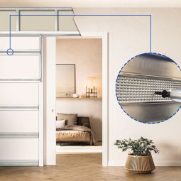 ECLISSE Unico Schiebetür Glas Mattiert 4