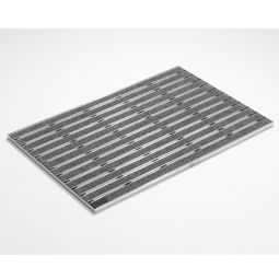 Schuhabstreifer-Set innen, Rips, grau Fußabtreter 3