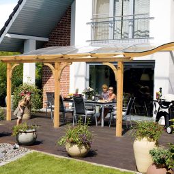 Skan Holz Terrassenüberdachung Venezia Terrassendach 6