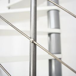 Minka Spindeltreppe Venezia grau Wendeltreppe 5