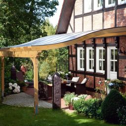 Skan Holz Terrassenüberdachung Verona Terrassendach 7