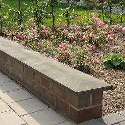 WESERWABEN Mauerabdeckung Satteldach Anthrazit 3