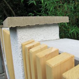 WESERWABEN Mauerabdeckung Pultdach Naturgrau 3