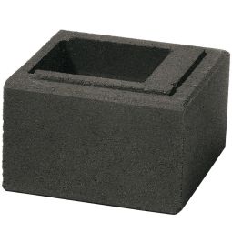 WESERWABEN Gartenmauer Trend-Line Mauerstein Anthrazit, 3