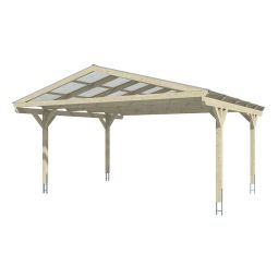 Skan Holz Doppelcarport Westerwald Eiche 3