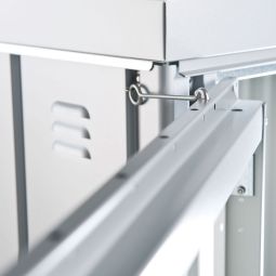 Biohort Geräteschrank silber-metallic 5