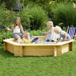 WINNETOO Sandkasten INGAR 6-Eck Sandbox 3