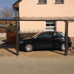 XIMAX Aluminium Carport Portoforte Mattbraun 4