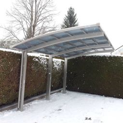 XIMAX Aluminium Carport Portoforte Edelstahl 3