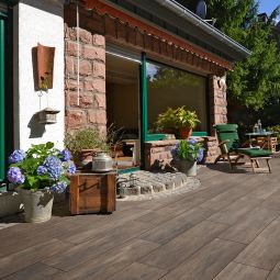 KANN Terrassenplatte Yamino Betonplus braun-meliert 4