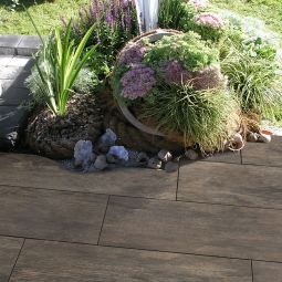 KANN Terrassenplatte Yamino Betonplus braun-meliert 3