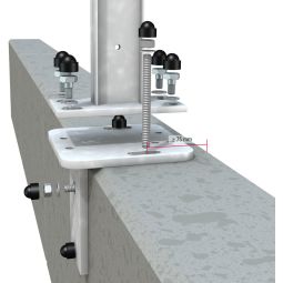 TraumGarten Montageadapter für Aufschraubträger Pfostenträger 3