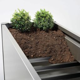 Biohort Pflanzbeet Belvedere L-Form silber-metallic 5