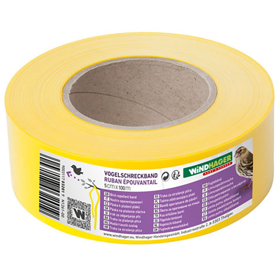 Windhager Vogelschreckband 100 m x 5 cm, gelb