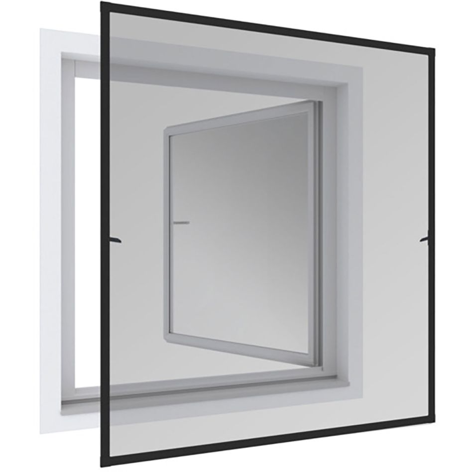 Windhager Insektenschutz Expert Rahmen Fenster 100x120 cm Anthrazit