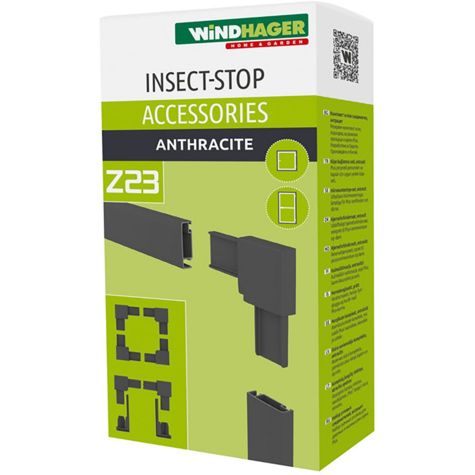 Windhager Insektenschutz Plus Eckverbinder Fenster + Tür Anthrazit günstig