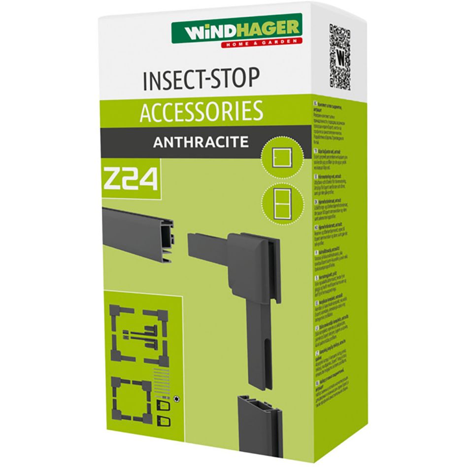 Windhager Insektenschutz Expert Eckverbinder Fenster + Tür Anthrazit günstig
