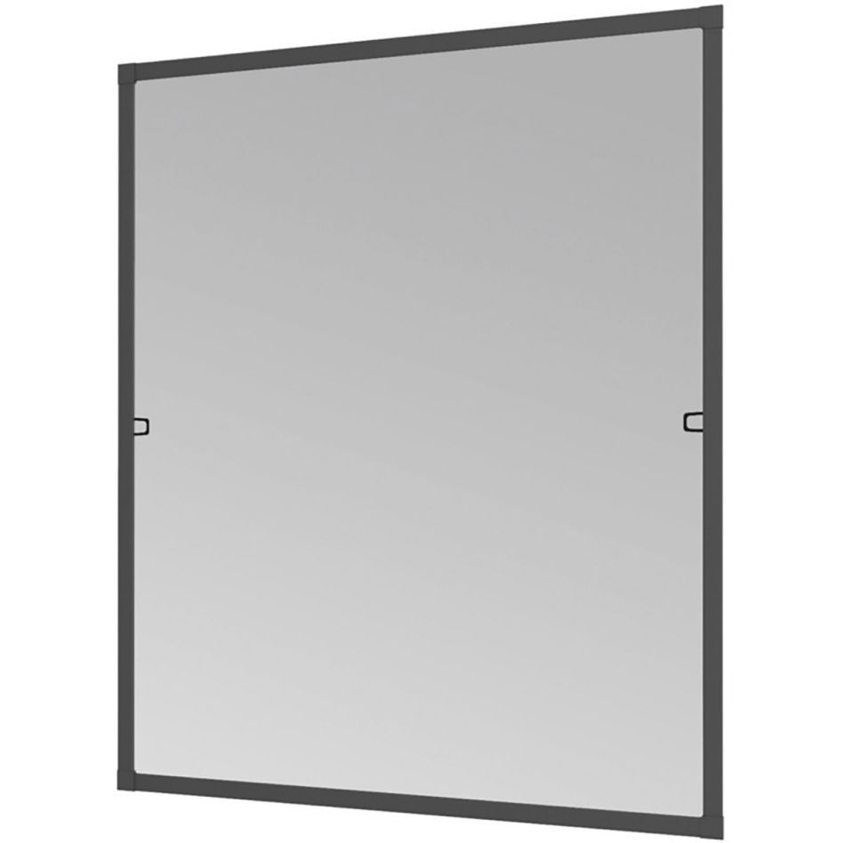Windhager Insektenschutz Plus Rahmen Fenster Anthrazit, 130x150 cm