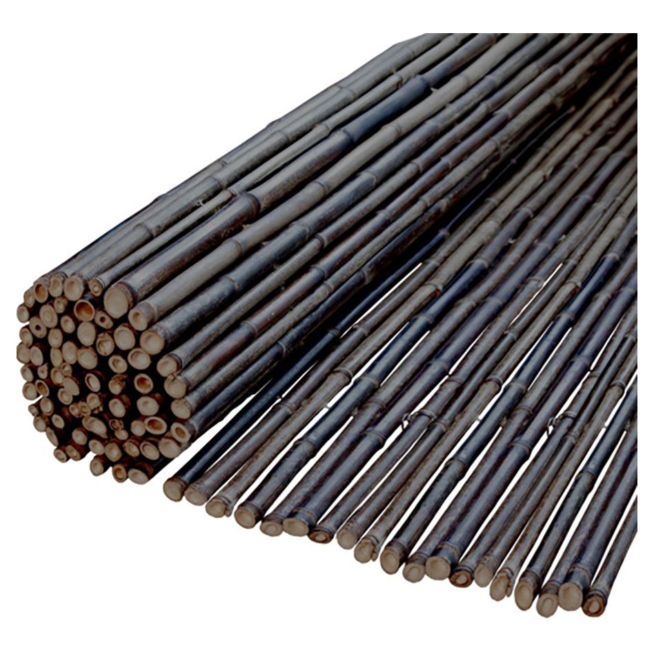Windhager Sichtschutzmatte Bambusmatte Ontake schwarz Bambus 180x180 cm günstig