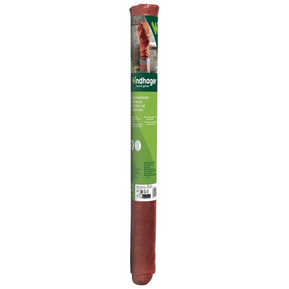 Windhager Jute Gewebematte Winterschutz-Gewebe 1x4 m Rolle 200 g/m² rot Image