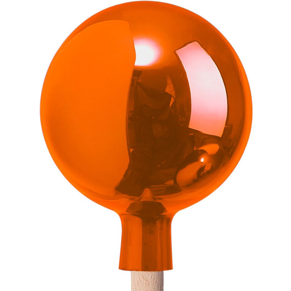 Windhager Rosenkugel mundgeblasen verspiegelt orange, Ø 16 cm